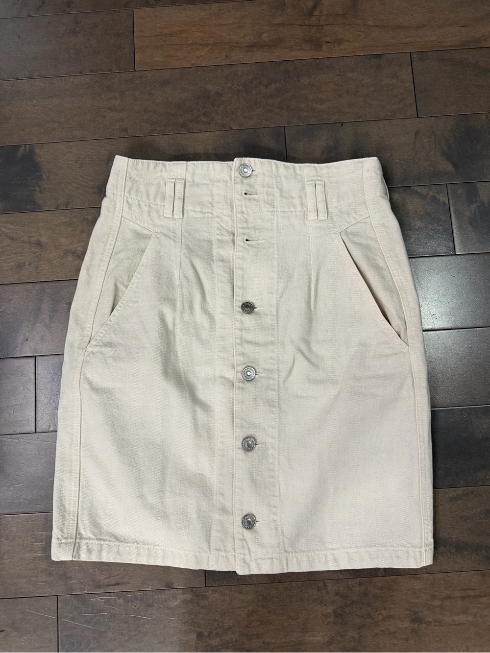 Isabel Marant Cream Button-Front Skirt